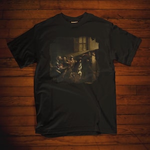 The Calling of Saint Matthew by Caravaggio Shirt Famous Painting Art T-shirt Gift for Art Lover Iconic Fine Art Apparel Tee Caravaggio Shirt