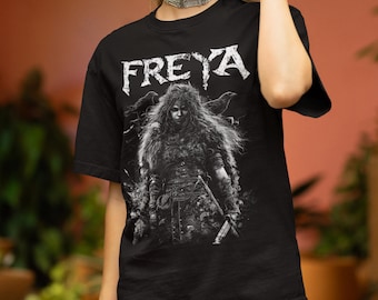 Freya Viking Warrior Shirt: Norse Goddess Tee | Pagan Nordic Mythology Apparel | Valkyrie Top