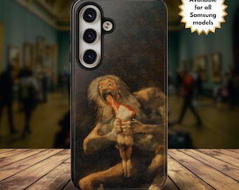 Saturn Devouring His Son by Francisco Goya Samsung Phone Case, Galaxy S25 S24 S23 S22 Ultra Plus & All Models Famous Painting Art Lover Gift