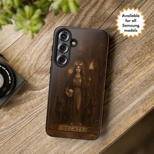 Hecate Samsung Phone Case | Dark Goddess Witchcraft Phone Cover | Pagan Goddess Gift | Moon Magic Witchy Gift | All Samsung Galaxy Models