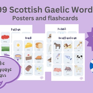 99 Schottisch-Gälische Wörter | Gälisch Karteikarten | Lernen Sie Gàidhlig | Schottisch-Gälisch Wortschatz | Ag Ionnsachadh Gàidhlig
