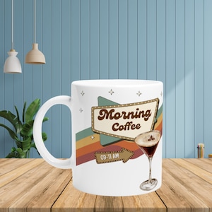 Funny Espresso Martini Gift for Mother&#39;s Day Funny Espresso Martini Glass Mum Espresso Cup Mom Retro Present for Mum Gift for Coffee Morning
