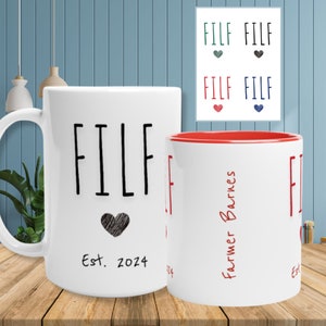 Father&#39;s Mug New Dad FILF Mug New Dad Gift New Dad Coffee Cup New Dad Coffee Mug New Dad Birthday Gift FILF Coffee Mug DILF Cup Fathers Day