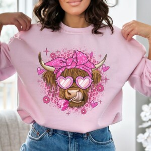 Heifer Valentine Sweatshirt, Highland Cow Valentine Shirt, Western Valentine Hoodie, County Valentine Tshirt, Love Cow Valentine Crewneck