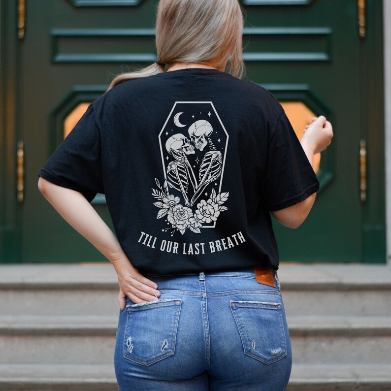 Matching Couple Shirt, Anniversary Gift For Wife, Honeymoon Shirt, Skeleton Newlywed Sweatshirt, Couple Skeleton Hoodie, Unique Wedding Gift, Couple Valentines Shirt, Valentines Day Gift