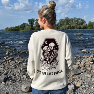 Matching Couple Shirt, Anniversary Gift For Wife, Honeymoon Shirt, Skeleton Newlywed Sweatshirt, Couple Skeleton Hoodie, Unique Wedding Gift, Couple Valentines Shirt, Valentines Day Gift