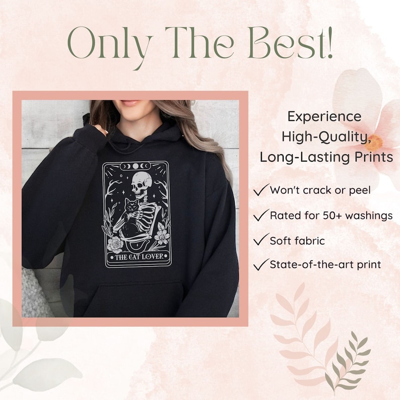 Cat Sweatshirts Christmas Gift For Cat Lover, Cat Lover Gift, Tarot Card Cat Shirt, Cat Pullover, Cat Mom Gifts, Cat Lovers Hoodie, Black Cat Gifts Adult Clothing, Cat Lovers Adult Clothing, Cat Lovers Shit, Gifts For Black Cat Lovers