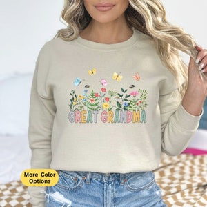 Great Grandma Sweatshirt Great Grandma Gift, Pregnancy Announcement, Great Grandma Sweatshirt, Gift For Great Grandma