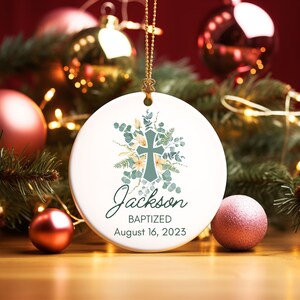 Personalized Ornament Baptism Gift for Girl Baptism Gift for Boy, Custom Christening Gifts For Boys, Christening gifts For Girls