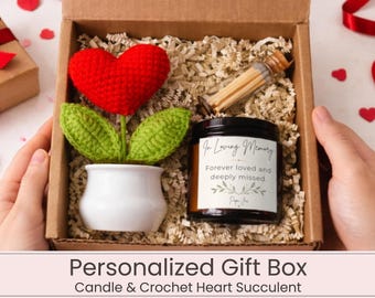 Loss of Grandfather Gift, Sympathy Gift for Grandpa, Personalized Memorial Gift Box, Bereavement Candle, In Loving Memory Keepsake