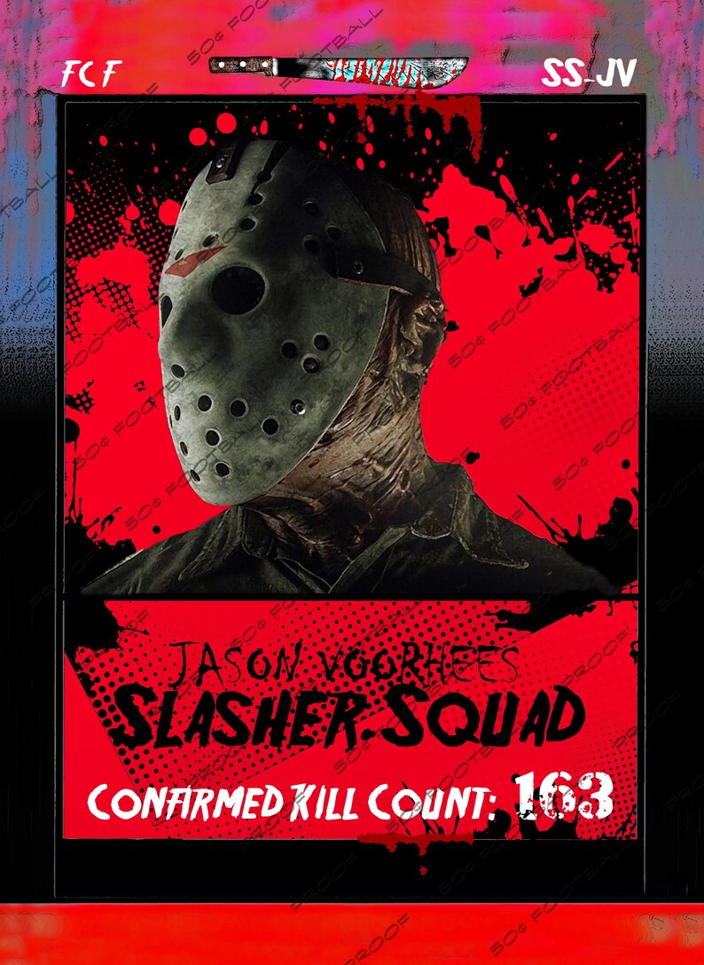 Jason Voorhees Friday the 13th Slasher Squad Horror Movie Custom