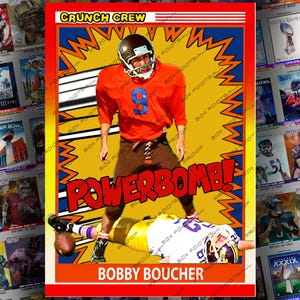 Bobby Boucher Custom Sammelkarte - The Waterboy - Adam Sandler Mud Dogs