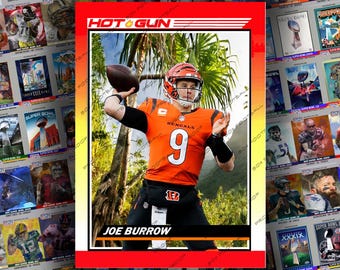 Joe Burrow Cincinnati Bengals LSU Tigers Quarterback HOT GUN Custom Trading Card
