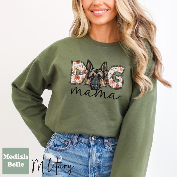 German Shepherd Dog Mama Sweatshirt, Dog Mom Sweatshirt for Women, Dog Mom Gift, Dog Mama Sweater, Dog Parent Sweatshirt, Dog Lover Gift