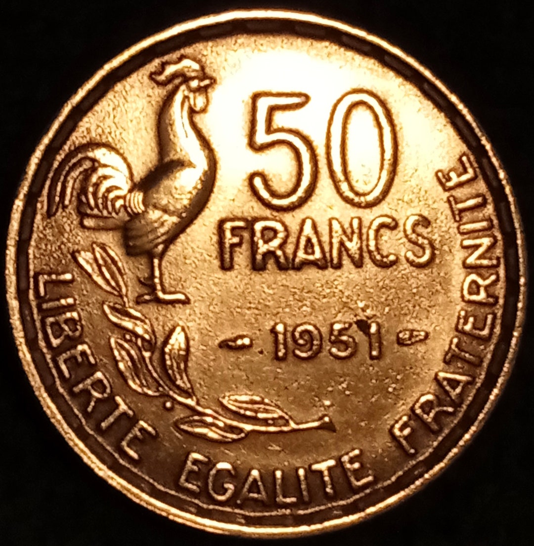 50 Francs 1951 France Etsy