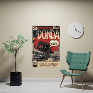 Kanye West - Donda Leinwand Poster - Ye - Hip Hop Poster - Wandkunst - Wanddeko - Schlafzimmer Poster - Vintage Poster