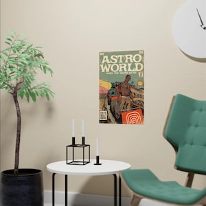 Travis Scott - ASTROWORLD Canvas Poster - Wall Decor - Wall Art - Bedroom Poster - Rodeo - Vintage Poster