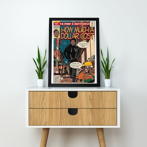 Kendrick Lamar - Cuánto cuesta un dólar cartel de lienzo - TPAB - Cartel de Hip Hop - Cartel del dormitorio - Rap - Maldita sea. Arte de pared - Póster vintage