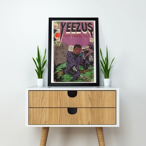 Kanye West - Yeezus canvas poster - Ye - Hip Hop Poster - Wall Art - Bedroom Poster - Wall Decor - Bedroom Poster