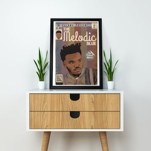 Baby Keem – The Melodic Blue Leinwandposter – Kendrick Lamar – Hip Hop Poster – Rap – Schlafzimmer Poster – Wandkunst – Raumdekoration