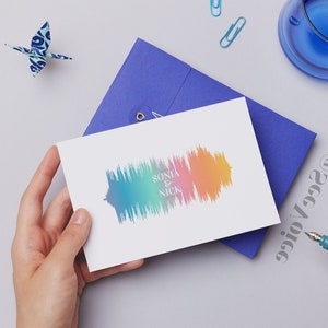 Benutzerdefinierte Soundwave Kunst QR-Code, Sprachaufnahme Geschenk für Ehemann, Einjähriges Jubiläum Geschenk für ihn, Last-Minute-Vatertagsgeschenk für Papa