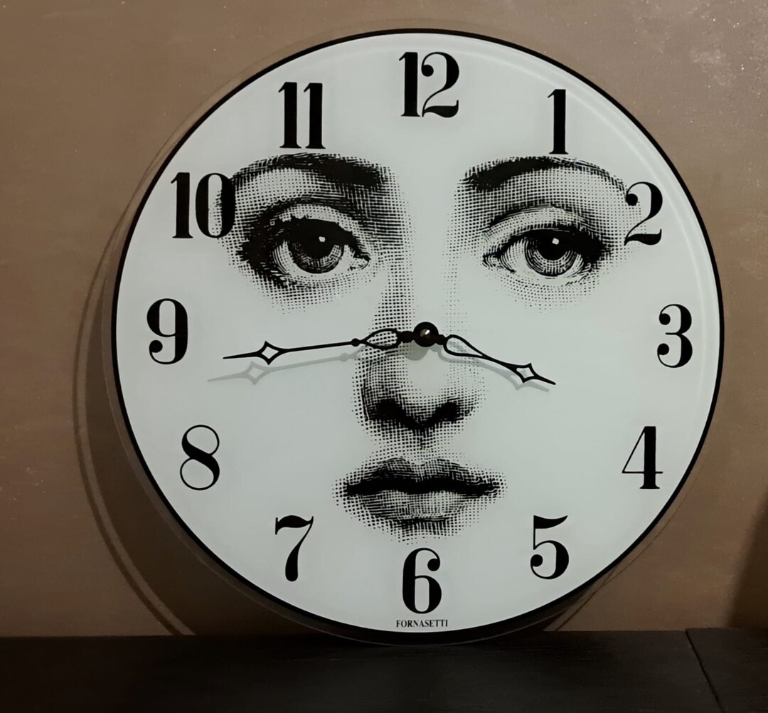 Piero Fornasetti Wall Clock - Etsy