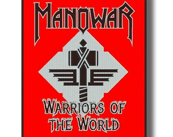 Manowar Patch Badge Applique Embroidered Iron on 666433