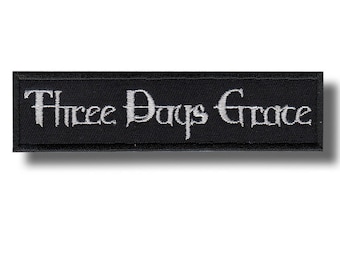 Three Days Grace Embroidered Patch Badge Iron on Applique 65160e