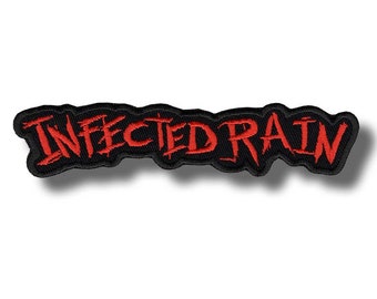 Infected Rain Patch Badge Applique Embroidered Iron on 8fd707