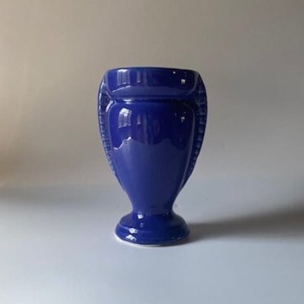 Vintage COBALT BLUE mid-century urn-shaped vase