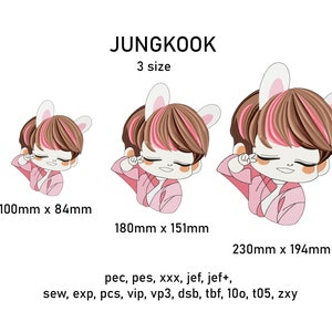 Jungkook embroidery design