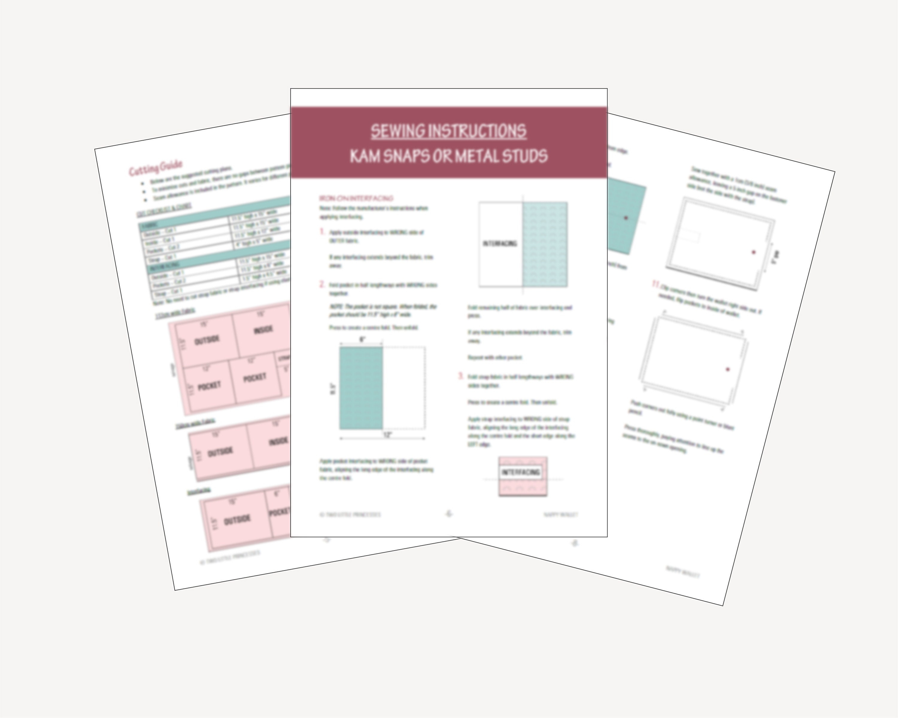 Nappy Wallet PDF Sewing Pattern Tutorial Diaper Clutch - Etsy Australia