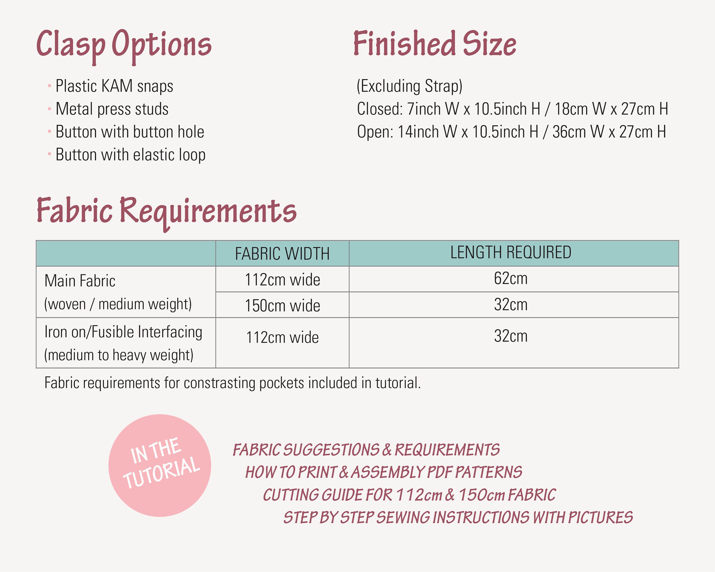 Nappy Wallet PDF Sewing Pattern Tutorial Diaper Clutch - Etsy Australia