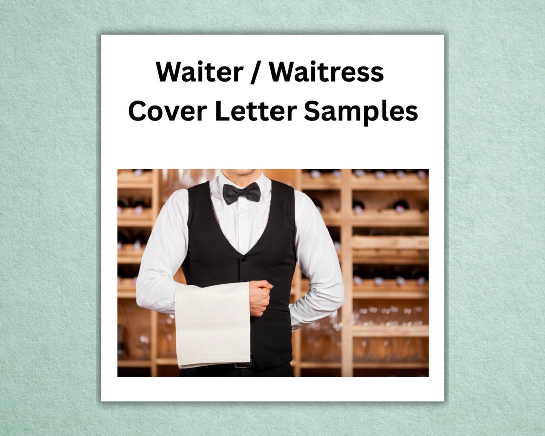 Exemples de lettre de motivation de CV de serveur / serveuse - Etsy France