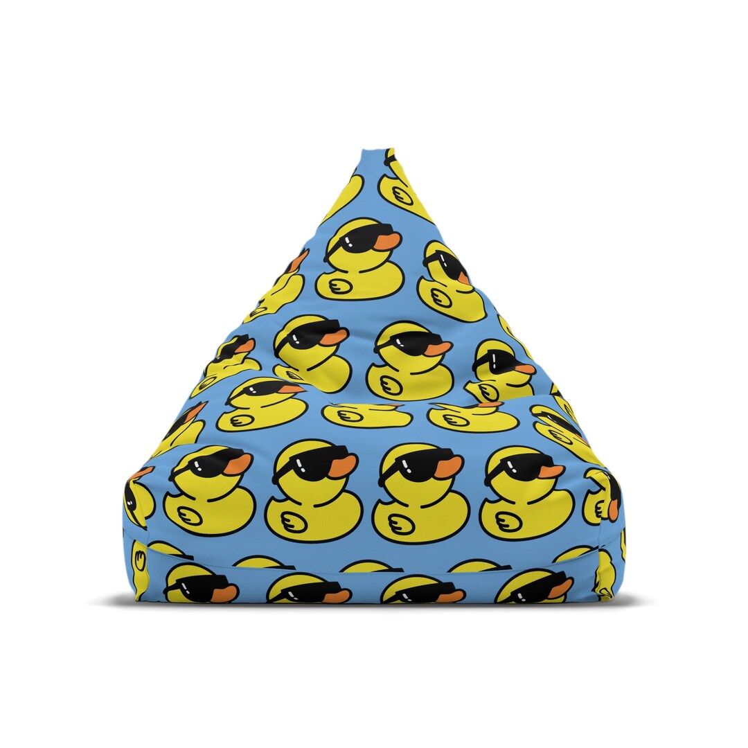 Pop Art Yelow Comics Cartoon Cute Duck Bean Bag Chair Cover Etsy