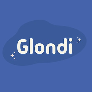 Glondi Font - Bold Font, Modern Font, Handwritten Font, Cricut Fonts, Procreate Fonts, Fonts for Cricut, Bubbly Font, Bubble Font, Font