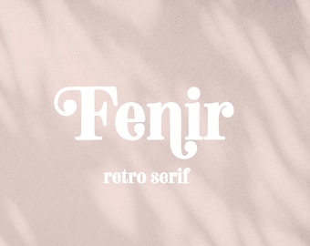 Fenir Retro Handgezeichnete Serifenschrift mit Alternativzeichen – Canva, Cricut, Branding, Magazin, Verpackung, Mode, Editorial