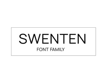 Swenten Clean Modern Sans Font: Canva, Cricut, Logo Design, Minimalist Branding, Poster Font