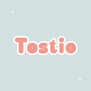 Tostio Font - Bold Font, Modern Font, Handwritten Font, Cricut Fonts, Procreate Fonts, Fonts for Cricut, Canva Font, Retro Font, Font
