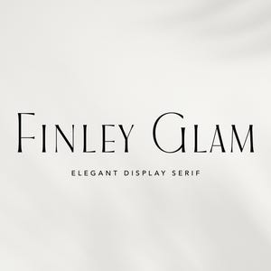 Finley Glam Retro Serif - Serif Font, Modern Font, Cricut Font, Retro Font, Procreate Font, Modern Serif, Fonts for Cricut, Fonts for Logos