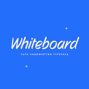 Whiteboard Font - Handwritten Font, Cricut Font, Retro Font, Procreate Font, Cute Font, Teacher Fonts, Fonts for Cricut, Planner Font