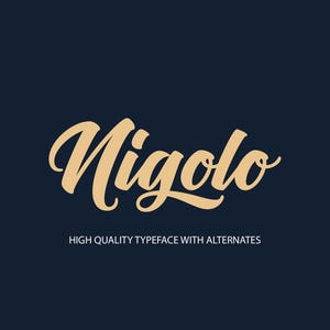 Nigolo Script Font-Script Font, Handwritten Font, Modern Font, Cursive Font, Fonts for Cricut, Lettering Fonts, Cricut Fonts, Procreate Font