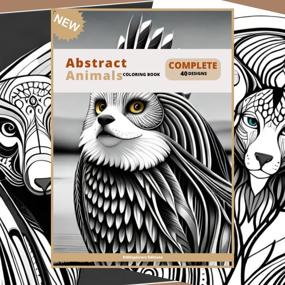 10 Abstract Animal Coloring Pages for Creative Minds
