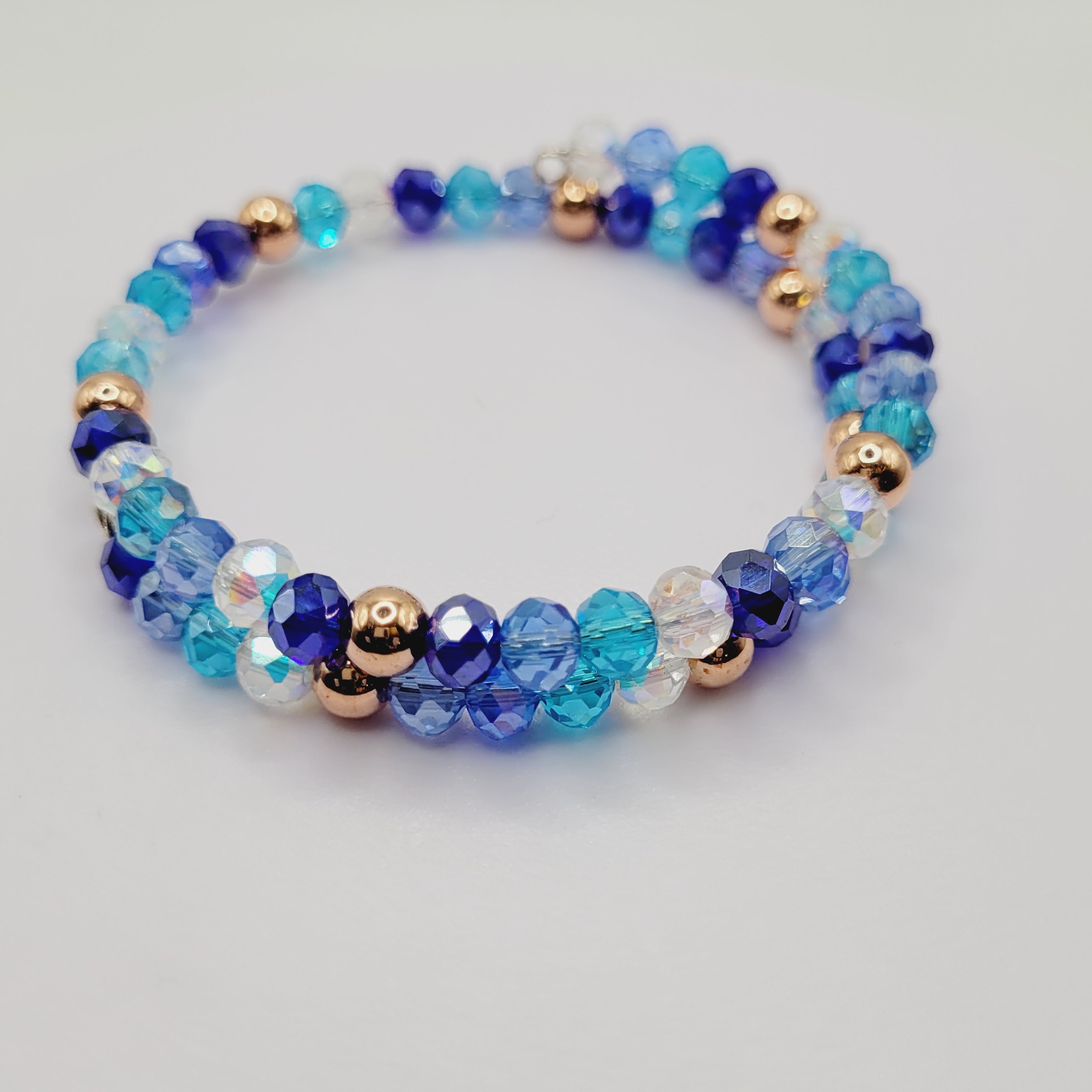 CRAFTDLondon クラフトロンドン BLUE CRYSTAL GEMSTONE BRACELET Blue Crystal Gemstone Bracelet (Gold)