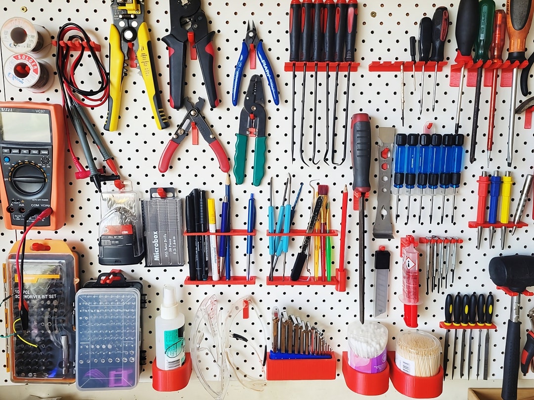 3D Printable Pegboard Hook Accessories Digital Files Bundle Etsy 3D Printable Pegboard Hook Accessories Digital Files Bundle Etsy