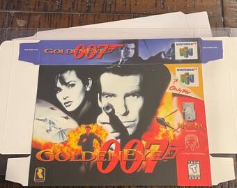 James Bond Goldeneye 007 (Nintendo 64 N64) Box + Protector