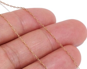 Raw Brass Tiny Cable Chain, Soldered Mini Cable Chain for DIY Necklaces, Bracelets, Earrings & Jewelry Making