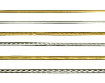Snake Chains, 304 Stainless Steel Snake Chain, Gold Stainless Steel Snake Chain For Necklace, Steel Snake Bracelet Chain