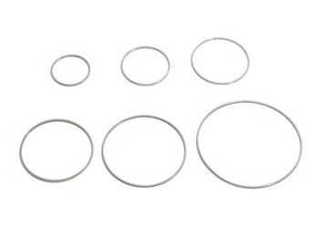 0,8 mm rund ringkoppling, 201 rostfritt stålring, silverringar, smyckestillbehör, 0,8 mm alla storlekar 20 mm 25 mm 30 mm 35 mm 40 mm 50 mm