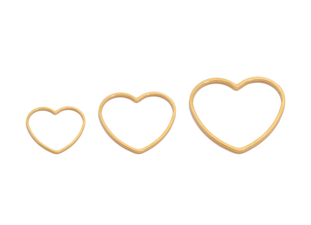 Stainless Steel Heart Rings, Love Heart Rings Charm, Stainless Steel ...